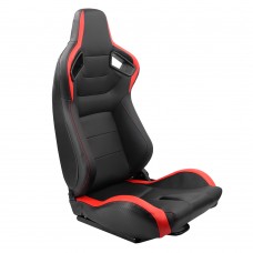 Adjustable Black Universal Use Pvc Racing Seats Car Seat