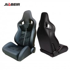 Jbr1039m Custom Logo Adjustable Black Leather With Suede Sport Bucket Racing Seats