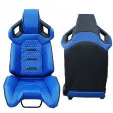 Jbr 1085 Blue Interior Accessories Luxury Leather Bucket Adjustable Sport Vehicle Racing Car Seats