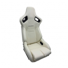 Jbr1088 New Design Universal White Pvc Leather Racing Car Bucket Seats