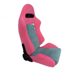 Hot Sale Jiabeir Universal Reclinable Pink Suede Racing Seats 1098 Series