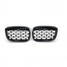 Решетка Радиатора для Bmw X3 G01 2018-2021, Черная Abs
