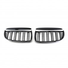 Glossy Black E90 Double Line ABS Car Grille for BMW 3 series 2005-2007 year