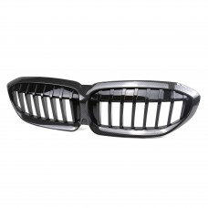 Carbon Fiber pattern G20 Single Line ABS Car Front Grille carbon fiber grille cover for BMW 3 series 2019-2021 year