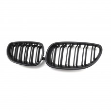 Matte Black E60 Double Line ABS Car Front Grille Car grille for BMW 5 series 2004-2009 year