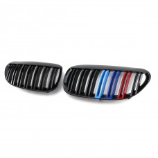 E63 Double Line ABS Car Front Grille Car grille for BMW 6 series 2006-2010 year