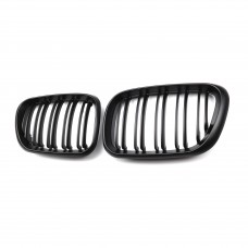 Matte Black E53 Double Line ABS Car Front Grille Car Grille for BMW X5X6 1999-2006