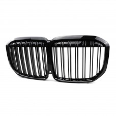 Glossy Black G07 Double Line ABS Car Front Grille Car Front Bumper for BMW X7