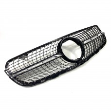 GLC GLASS diamond front grille radiator grille mesh net with camera hole for Mercedes Benz X253 2016+