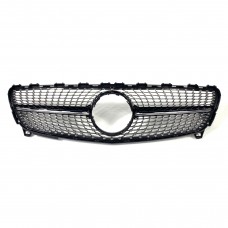 Exterior accessories Diamond Style Car Bumper Grille ABS Plastic Front Grill for Mercedes Benz A-CLASS W176 2016-2018