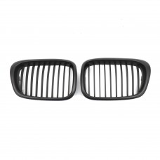 Matt Black Single line Car Front Black Wide Kidney Grille Grill For Bmw 5 series E39 2002-2004