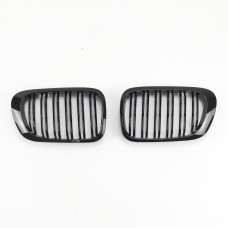 Front Bumper Grille Kidney Grills 2 DOOR ABS Double Slats Gloss Black Front Grill For Bmw 3 series E46 1997-2001