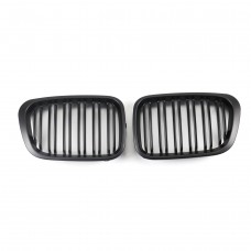 Front grill 4 Door double line matt black kindly front bumper grill for BMW 3 Series E46 1997-2001