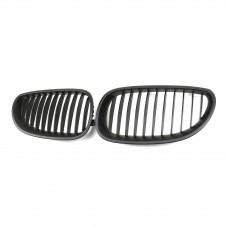 Matte Black car Grille single slat Sport Front Wide Kidney Grille Grill For Bmw 5 series E60 2004-2009