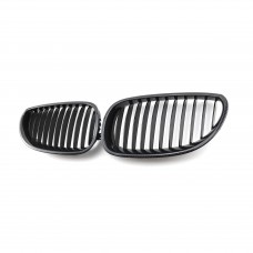 Front Bumper Kidney Center Grille Carbon Fiber Pattern Grill Abs Front Grill For Bmw 5 series E60 2005-2009