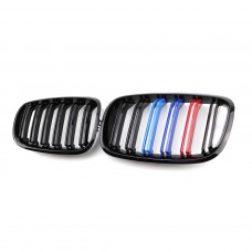 Front Hood Kidney Grille front grill three color double slat line M style kindly grill For Bmw X5 E70 2008-2014