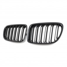 Front Bumper Grill Glossy Black Double E84 Car Grill Front Bumper Grille For Bmw X1 E84 2012-2016