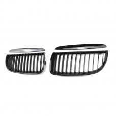 Single line grille front grille ABS gloss black Front Bumper Racing Grill For Bmw 3 series E90 2005-2007