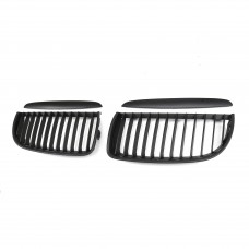 Car Grille Matte black Single Slat Line Front Grille Kidney grill For Bmw 3 Series E90 2005 2006 2007