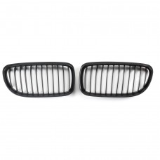 Front Bumper Mesh Grille Matte black Single Slat Line Auto Car Parts Front Grille Kidney grill For Bmw 3series E90 2008-2011