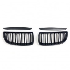 2005-2007 Logo Custom Matte Black Abs Bumper Car Grill Carbon Fiber Front Grille For Bmw 3 Series E90