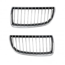 Car Accessories Single Slat Racing Hood Grill Chrome ABS FRONT BUMPER GRILLE For Bmw 3 series E90 2005 2006 2007