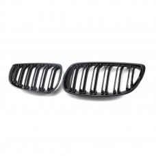 Glossy Black Abs Double Slat Car Front Bumper Kidney Grille For BMW E92 3 Series 2006-2009