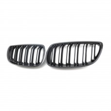 Dual line Carbon Look front grille Car Front Bumper Kidney Grille Grill For Bmw 3 series E92 2006 2007 2008 2009