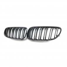 Carbon Fiber Grill Double Line Air Intake Grille Front Bumper Grill For Bmw 3 series E92 2010 2011 2012 2013