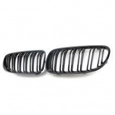 Front Kidney Grille ABS 2 Slat Gloss Black Grill Replacement Grille For Bmw 3 series E92 2010 2011 2012 2013