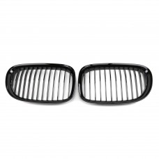 Auto Accessories Front Grille Bumper Grilles Single slat Glossy Black  Upgrade Hood Grills For Bmw 7 series F01 2008-2012