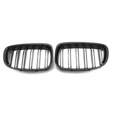 Carbon Look Grill Double Line Front Bumper Kidney Grille Mesh Grill For Bmw 5 series GT F07 2009-2016