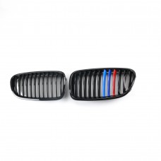 Car Front Grill single Slat ABS Car three-color Front Bumper Kidney Grill  Racing Grills For Bmw 5 series F10 2010-2017