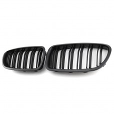 Double line Front Hood GRILLE MATTE BLACK Auto Spare Parts Front Grille For Bmw 5 series F10 2010-2017