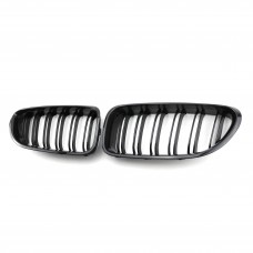 Carbon look Double Slat Front Bumper Kidney Center Mesh Grille Grill For Bmw 6 series F06 2012-2019