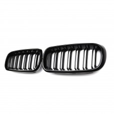 Glossy Black Racing Grill Racing Gril Double Slat Mesh Front Bumper Grille For Bmw X5 F15 2015-2019