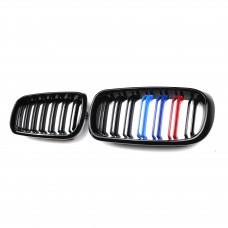 Racing Grill Auto Part M Color Double Slat Line Car Bumper Mesh Grill For Bmw X5 F15 2015-2019