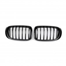 Front Bumper Kidney Grille Abs Gloss Black Single Slat Racing Grill for BMW X3 F25 2014-2016