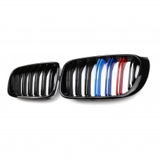 Front Bumper Grille Three Color Double Slat Line Front Grille Kidney grill for BMW X3 F25 2014 2015 2016