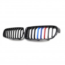 M color Single Slat Grill  Three color Front Grille Kidney grill For Bmw 3 series F30 2012-2019