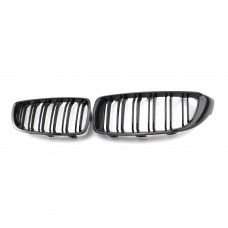 Car Front Bumper Center Grille Double Slat Carbon fiber front grille kidney mesh grill for BMW 4 series F32 2013-2020