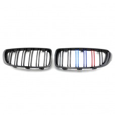 Three color Double Slat Line Front Grille Kidney grill for BMW 4 Series F32 F33 F36 F80 F82 F83 2013-2020