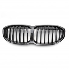 Front Hood Kidney Grille carbon look grill Single Slat Car Front Bumper Grille For Bmw 1series F40 2020-