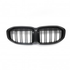 Front bumper Grille Matte Black Double Line Car Accessories Front Grille Car Grill For Bmw 1series F40 2020-