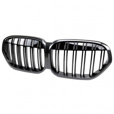 Automotive Car Front Grille Carbon Look Dual Slat Front Bumper Mesh Radiator Grille For Bmw X1 F49 2020-