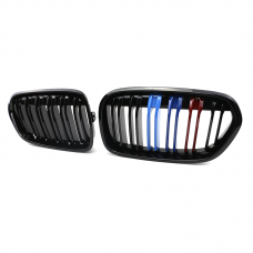 Auto parts Car Grill three-color modified grille Dual line auto car grill center gril For Bmw 1series F52 2017-2020