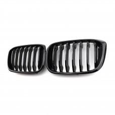 Front Bumper Kidney Grills Grille Auto Part Glossy black single slat line front grill For Bmw X3 G01 2018-2021