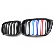 Double Line Three-color Grill Car Front Bumper Kidney Sport M Color Front Grille For Bmw X3/X4 G01 2019-2021