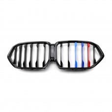 Car Accessories Grille M Color Single Line Front Kidney Grill M-Performance Bumper Racing Grill For Bmw X5/X6 G06 2019-2023