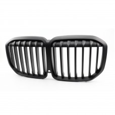 Front Grille Single Slat Kidney Grille ABS Matte Black Front Car Grille For Bmw X7 G07 2019-2023